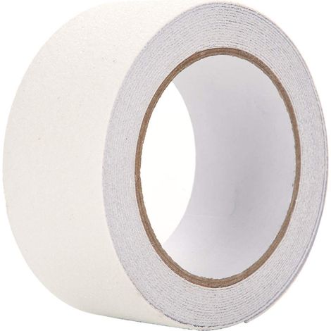 Acouto Ruban Adhésif pour Marche D'escalier, coloré 5M  5cm PVC Anti-dérapant Ruban Adhésif pour Décor de sécurité de Sol D'escalier (Transparent).