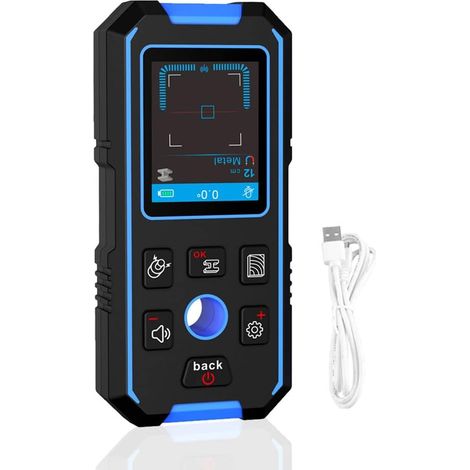 NF-518 High Accuracy Wall Detector with 2.4 inch LCD Screen, Built-in 390mAh Battery + USB Cable, 3 Detection Modes, Voice Announcement Function, Wall Scanner (1/5)