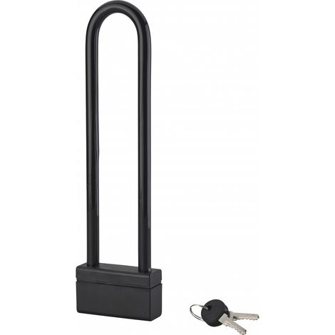 Thirard – Antivol U en acier cémenté gainé 10mm – Résistance élevée aux tentatives de coupe – Dimensions 300x70mm – 2 clés fournies