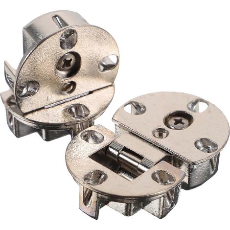 Charnières à ressort et installation rapide et facile. 2 pièces en alliage de zinc pliable. (1/5)
