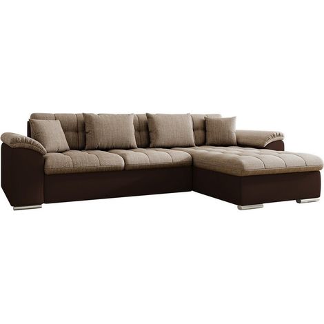 Sofá rinconero Comfivo 107, Soft 066 + Lawa 02, Función de descanso, Almacenaje, 280x160x76cm, 0 (1/5)