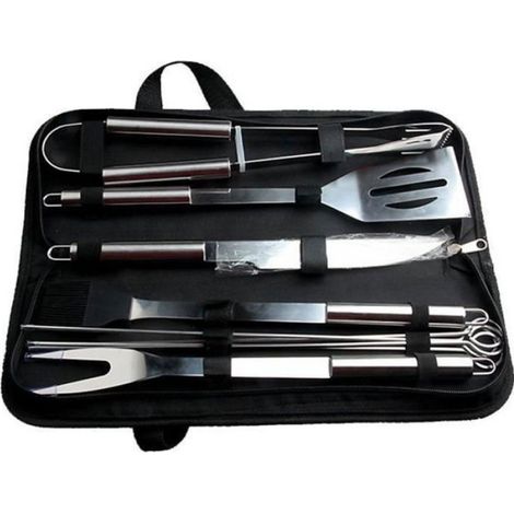 USTENSILES BARBECUE CUISINE AU JARDIN INOXYABLE (1/4)