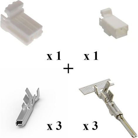 Kit Connettore Multilock Serie 070 Maschio Femmina 3 Vie