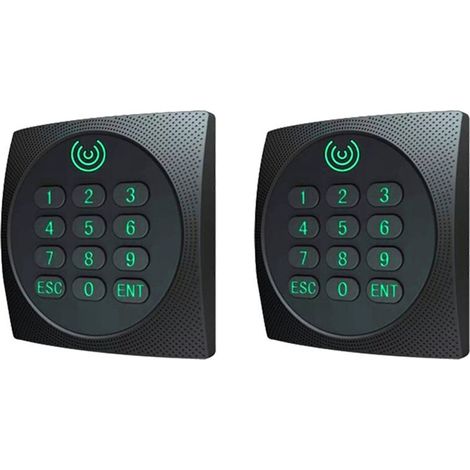 2X Lecteur RFID Wiegand 34/26 Bits KR602M 13,56 MHz Mi pour le Contrôle D'Accès Prend en Charge la Carte NFC Mot de Passe avec Clavier LED (1/4)