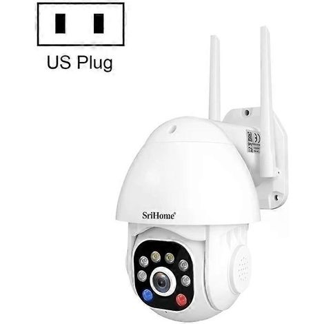 Caméra dôme étanche 3 MP - Alarme sonore et lumineuse, IP66, SriHome (1/2)