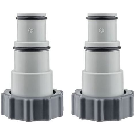 Adaptateur Tuyau Piscine 2 Pièce Raccord Piscine Adaptateurs Filetés Mâles pour Pompe de Vidange De Piscine, pour Tuyau de 1,5 Et 1,25" - Série A (1/5)