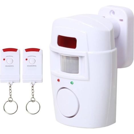 Infrared motion detector alarm, anti-theft with 2 remote controls, for home, garage, shop, for children, motorhomes (1/5)