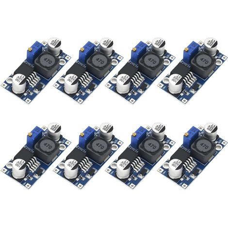 8 Pièces Module Abaisseur Convertisseur DC-DC Réglable, 3,2V–40V à 1,25V–35V 3A Max Module d'Alimentation Régulée Haute Efficacité pour Véhicule Projets Électroniques Bricolage Test Tension (1/5)
