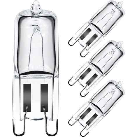 Ampoule Halogène G9 Pour Four 40W 220V, Ampoule G9 Pour Four Ampoule à Tolérance de 300°C, Lot de 4 (1/5)