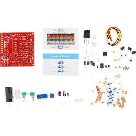 Alimentation Électrique Régulée 0-30V 2mA-3A - Kit De Montage DIY - Protection Court-Circuit - Pour Expériences Électroniques (1/5)