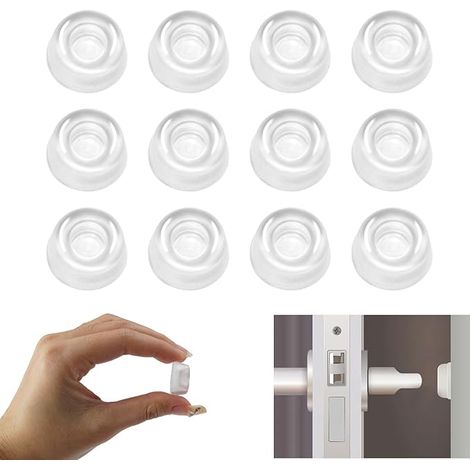 butées de porte murales transparentes, 22 x 10 mm, embouts de porte autocollants, butées de porte transparentes rondes, pieds en caoutchouc auto-adhésifs, pare-chocs en silicone (1/5)