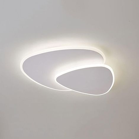 Moderne Plafonnier,Dimmable 3000K-6507K Luminaire Plafonnier,Lustre De Lampe De Forme De Créativité Minimaliste Pour Le Couloir De Cuisine De Chambre À Coucher De Salon(C 50CM) [Classe énergétique E]