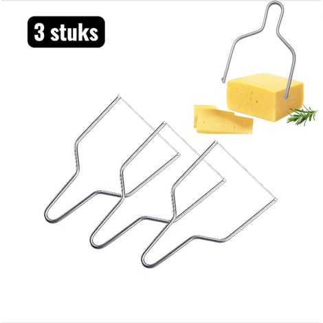 Trancheuse à fromage multifonction en acier inoxydable argenté avec séparateur d œufs pour fromage foie gras et tofu ustensile de cuisine de précision pour préparation et présentation (1/5)