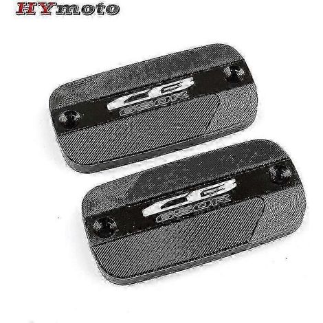 Accessoires moto en aluminium uniques et neufs, disponibles en 5 couleurs, pour Honda CB 650R 2019-2020 : bouchons de cylindre de frein avant et couvercle de réservoir de liquide de frein. (1/3)