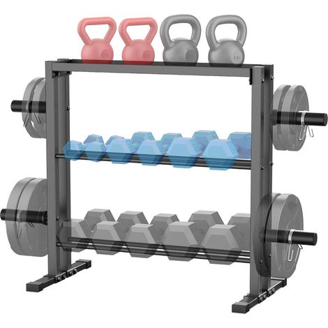 WINNOW Hantelständer 3-Tier Gewichte Aufbewahrung für Hanteln Platten (1/5)