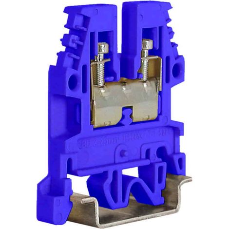 Morsetto Passante standard 2,5mmq Blu