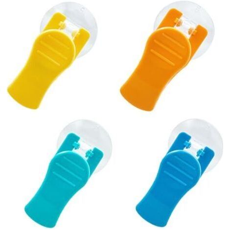 BUNTHAUS Ahlsen 4 Pcs Pare-Brise Porte-Billets, Titulaire du Ticket de Parking Porte-Billets Clip de Lunettes de Pare-Soleil de Fenêtre de Voiture Pince à Cartes avec Ventouse (1/5)