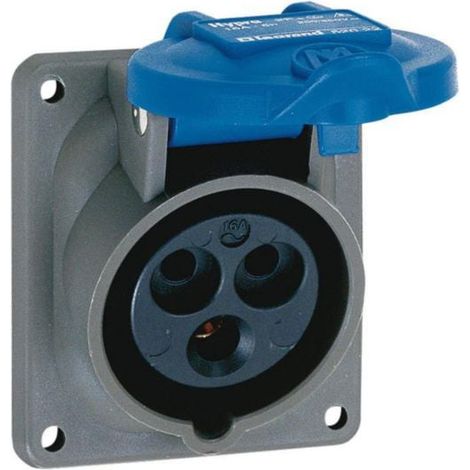 Prise fixe Hypra IP44 16A - 200V à 250V - 3P+T - plastique - LEGRAND