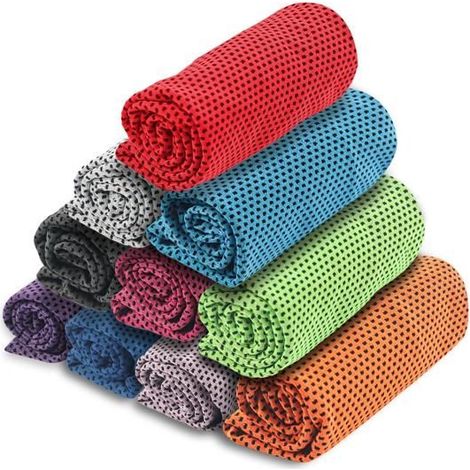 10 PCS Cooling Microfiber Sports Towels, Refreshing for Golf & Yoga (30 x 100 cm) (1/5)