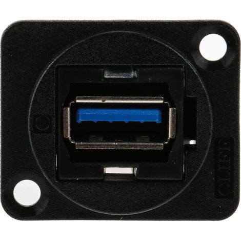 Connecteur USB 3.0 A to A Femelle RS PRO, XLR, montage panneau, Droit ( Prix pour 1 )