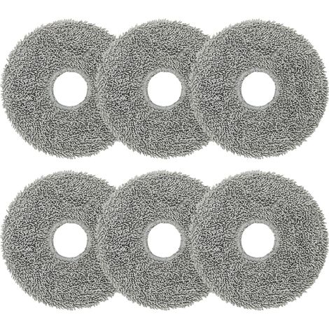 6 Stück Wischtücher Ersatzteile Zubehörset für Roborock Saros 10R /Q Revo/Qrevo MaxV/Qrevo Master/Qrevo Slim/Qrevo Pro/Qrevo S/Qrevo Curve Roboter Staubsauger (1/5)