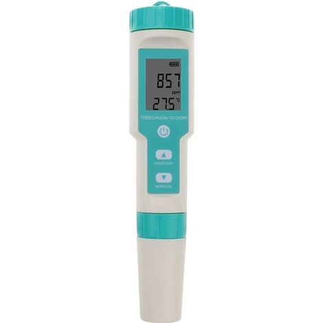 7 En 1 Ph Metre Electronique,Ph Metre Ph/Tds/Temp/Sg/Ec/Orp Outil De Test De Qualité De L'eau ± 0,01 Haute Précision,Testeur Ph Testeur Eau Potable