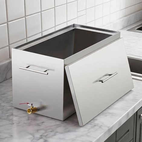 Cuit‑vapeur bain‑marie inox 304 15 L robinet vidange fond plat 2 grilles pince bocaux conservation (1/5)