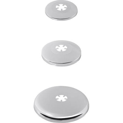 STEDO SCHUBROSETTE, D = 65, d = 32, H = 15 MM, MS. VERCHROMT