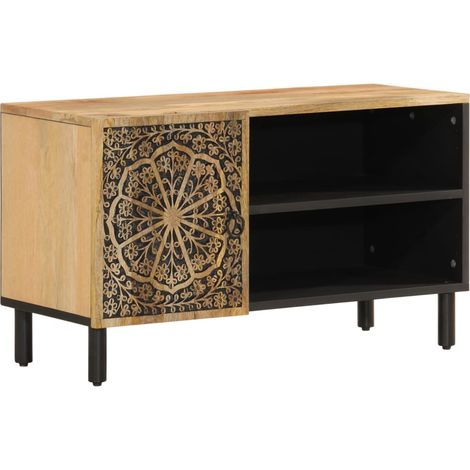 TV Cabinet 80x31x46 cm Solid Wood Mango vidaXL (1/5)