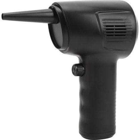 Souffleur air sans fil 50000 tr/min réglable continu 70W 6000mAh pour clavier PC nettoyage voiture 5 buses ABS 492g (1/5)