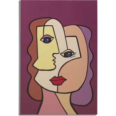 BEMALTE GESICHTER (NEU) -B- CM 60X3X90 (1/5)