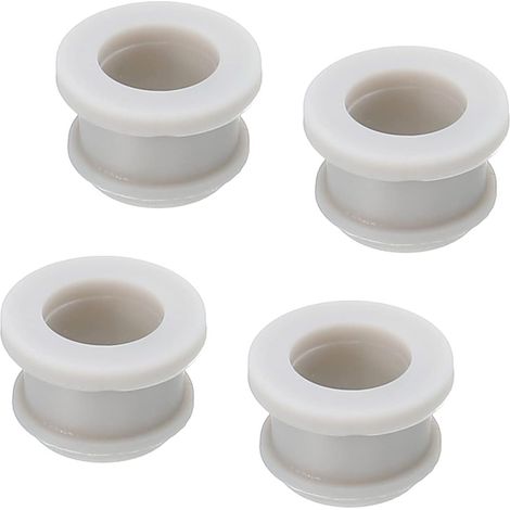 4Pcs Bouchon Passe Fil Caoutchouc à Pression Diamètre d'Installation de 13mm, ID 10mm, Hauteur 11mm Passe-Câble Gris Joint Anti-Rayures pour Boîte Électrique, Conduit de Câble (1/5)