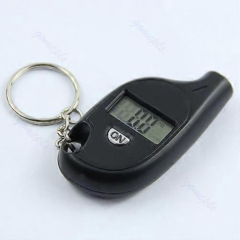 Mini-Schlüsselanhänger mit LCD-Digitalanzeige für Reifendruck (für Auto und Motorrad) (1/2)