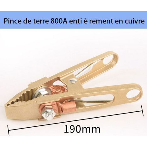 Pince de terre de soudage Pince de terre pour mise à la terre du cable de soudage pour accessoires de machine à souder (800A) (1/4)