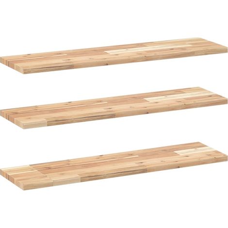Maison Exclusive - Schweberegale 3 Stk. 100x20x2 cm Massivholz Ak