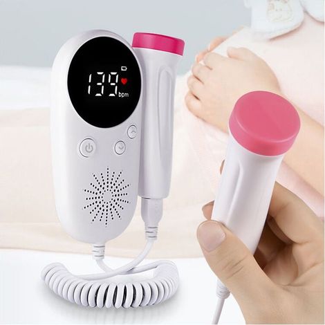 Fetal Doppler Baby Pränatal Monitor LCD Display Fetus-Stimme Meter Schwangere Frau Tägliche Pflege Produkt, (1/4)