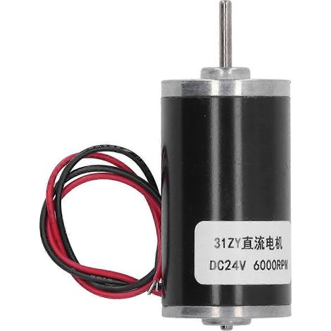 Moteur Électrique 24V 6000RPM à Aimant Permanent, Couple Élevé, Réducteur Métallique à Vitesse Variable, Engrenages Ajustables, pour Applications Industrielles et Automatisation, 31ZY (1/5)