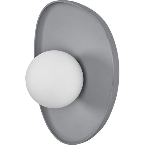 OSRAM Decor Nest Applique murale décorative en béton, avec culot enfichable G9, IP20, gris (1/5)
