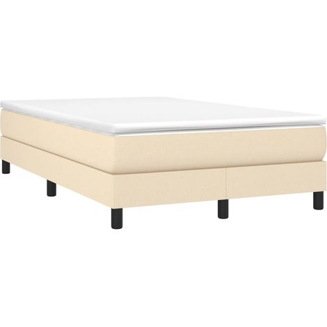 Maison Exclusive - Boxspringbett mit Matratze Creme 120x190 cm St