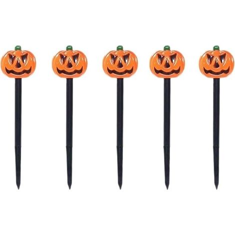 pour lanterne Citrouille LED Étanche pour déco Halloween Lampe Citrouille LED Étanche 5pcs 34cm Décoration Halloween Jardin Allée (1/5)