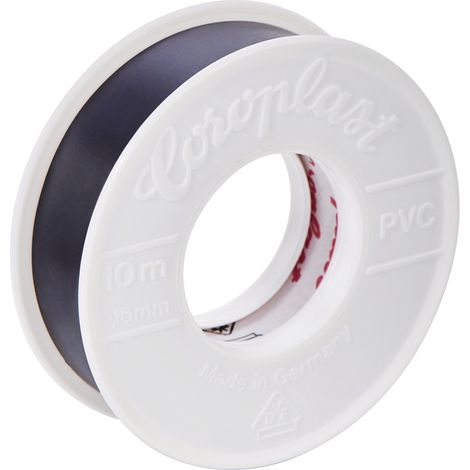Ruban isolant électrique 302 noir longueur 10 m largeur 15 mm rouleau COROPLAST (Par 20) (1/2)