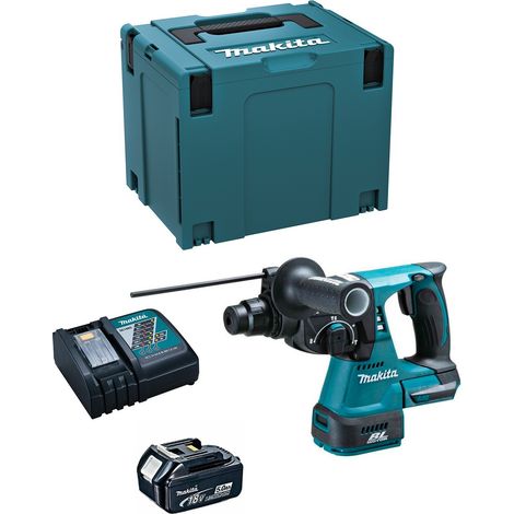 Martillo Perforador MAKITA DHR242RTJ1 (1 x 5,0 Ah + DC18RC + MAKPAC 4) (1/5)