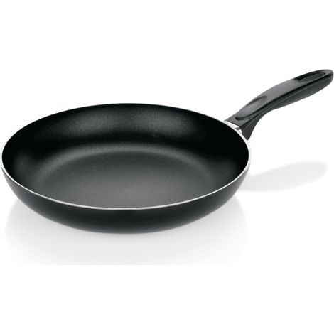 Poêle antiadhésive Ø 28 cm H 5 cm fond plat aluminium poignée plastique - Was Germany (1/2)