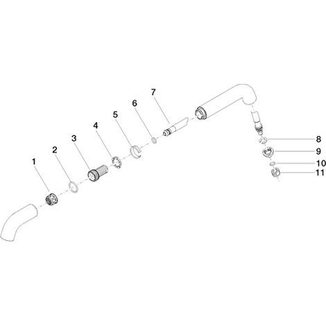 Dornbracht 90282226400-00 Bec de robinet Pièces de rechange