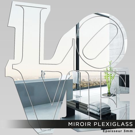 Miroir Plexiglass - Love - 30x32 cm (1/2)