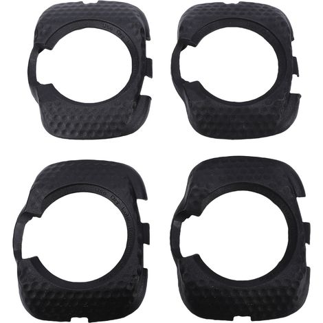 Lot de 2 paires de couvre-cales de pédales de vélo compatibles avec les chaussures de cyclisme SpeedPlay. Protection anti-usure en ABS, antidérapante, noire. (1/5)