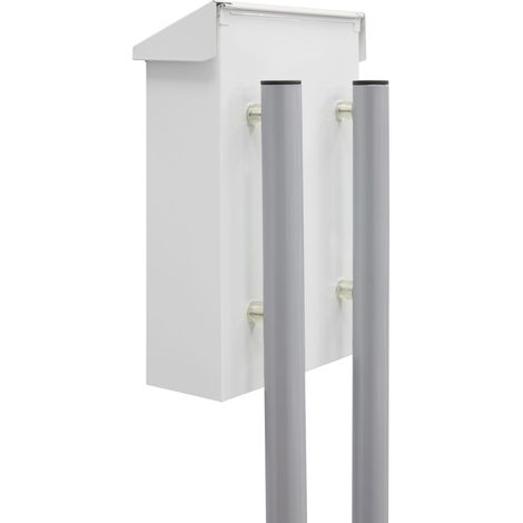 ARREGUI STT02 Support pour boîtes aux lettres ARREGUI, support vertical au sol, hauteur 150 cm, argent