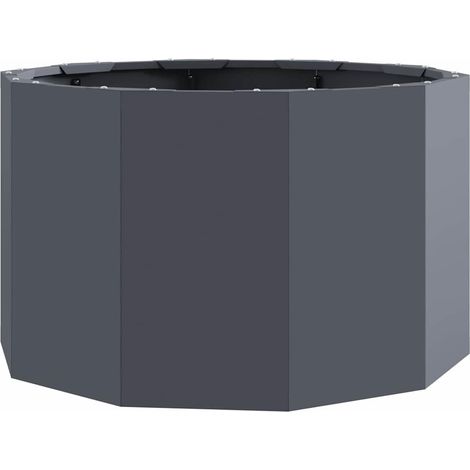 Maison Exclusive - Pflanzkübel Anthrazit 60 x 60 x 35 cm Stahl