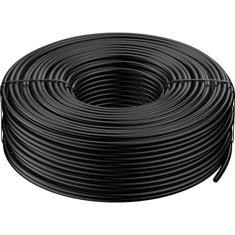61 M Drip Irrigation Tubing 4-6 MM, Tuyau de distribution vide pour système d'irrigation goutte à goutte, Tuyau goutte à goutte en polyéthylène noir (1/5)