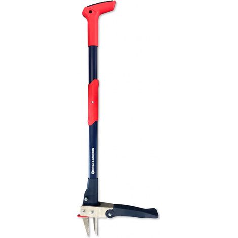 Désherbeur manuel ergonomique 100 cm – Griffes en acier inoxydable – Éjection rapide des mauvaises herbes – Pour terrains accidentés – Spear & Jackson